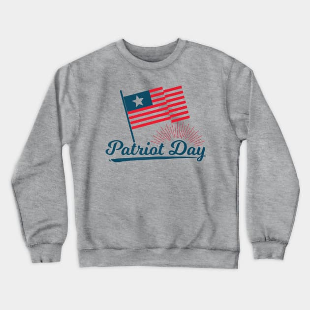Patriot Day Memorial Day 11s National Day Crewneck Sweatshirt by Stick Figure103